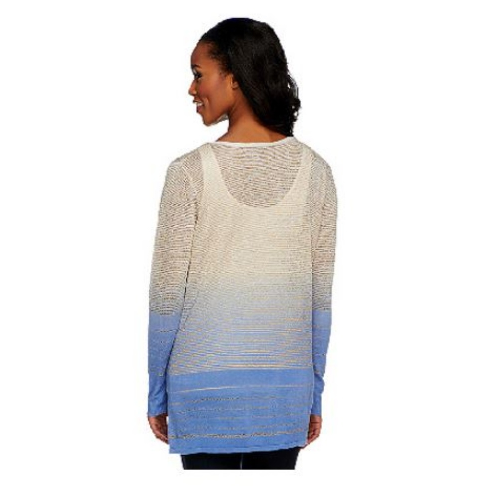 Attitudes by Renee~Dip Dye Cardigan Sweater~P067 - Picture 2 of 5